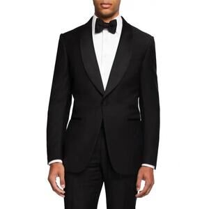 NEW ZEGNA shawl collar tuxedo in black